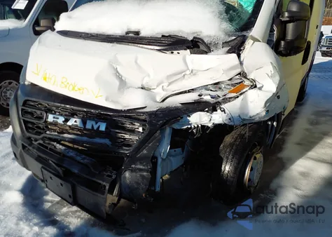 2023 Ram Promaster 2500 High Roof 159 Wb из США, поврежденный, VIN 3C6LRVDG3PE603301